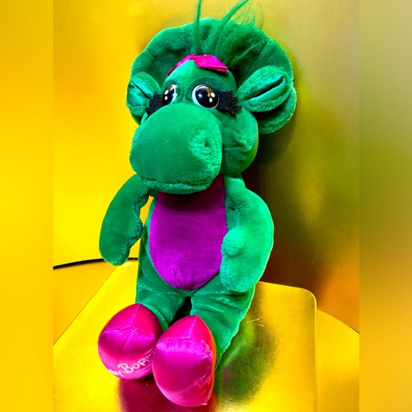 BARNEY VTG 1992 THE PURPLE DINOSAUR’S FRIEND BABY BOP PLUSH LYONS GROUP 16” - Picture 1 of 14